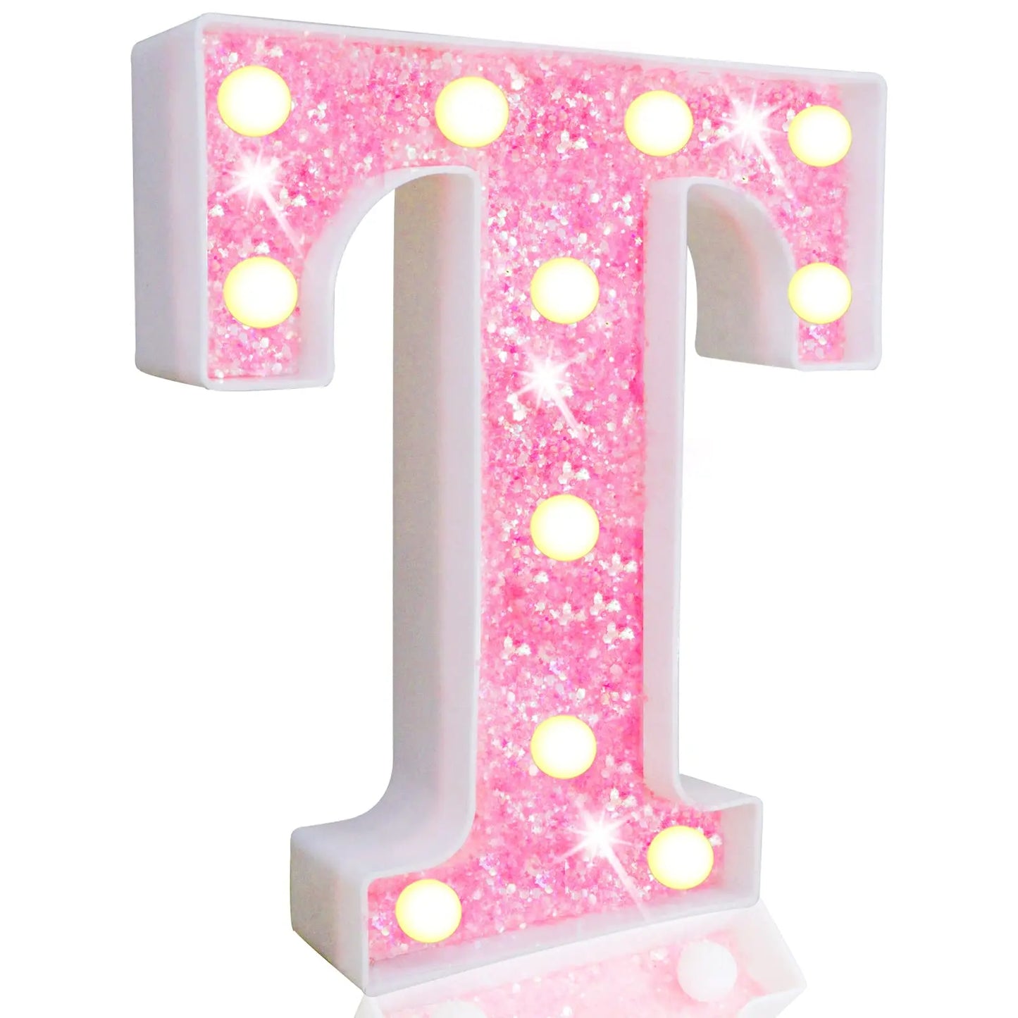 NEW DIY LED Letter Lights Glitter Alphabet Light Up Letter Sign Night Light Gifts Birthday Wedding Christmas Party Decoration