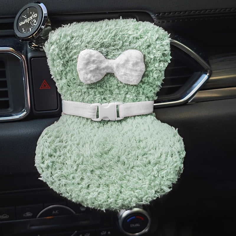 Car Aromatherapy Vent Decoration Clip Doll Seat Dollhouse Accessories Seat With Seat Belt Labubu Doll Accessories