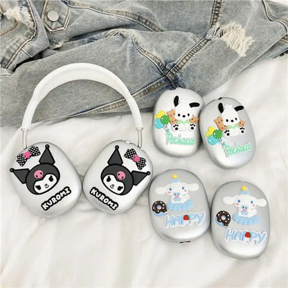 Cute Cartoon Anime Role Hello Kitty Earphone Protective Case for AirPods MAX Soft Lovely Clear Hot Sale Anti-fall Protect Cover