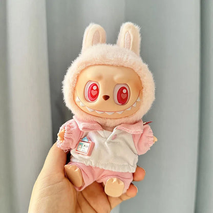 Cute Mini Plush Doll'S Clothes Fashion Clothes For Korea Kpop Exo 17cm Labubu II Idol Dolls DIY Gifts Sitting Party Clothing