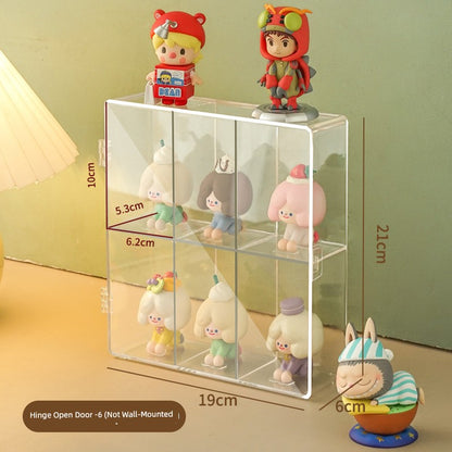 Blind Box Storage Tank Bubble Matt Display Box Blind Box Display Stand Dustproof Hand-Made Storage Display Cabinet Doll