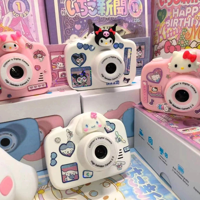 Sanrio Kuromi small camera toy children's camera HD Melody my melody mini birthday gift travel can connect to mobile phone