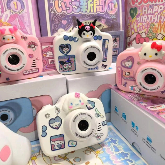 Sanrio Kuromi small camera toy children's camera HD Melody my melody mini birthday gift travel can connect to mobile phone