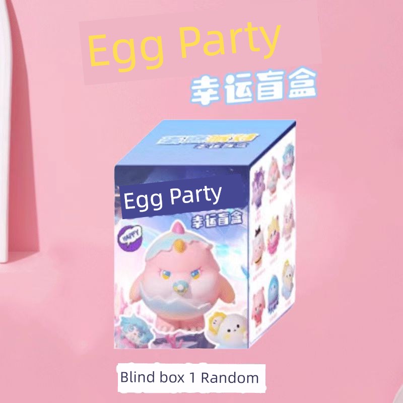 Egg Puff Party Game In Stock Desktop Blind Box Hand Office