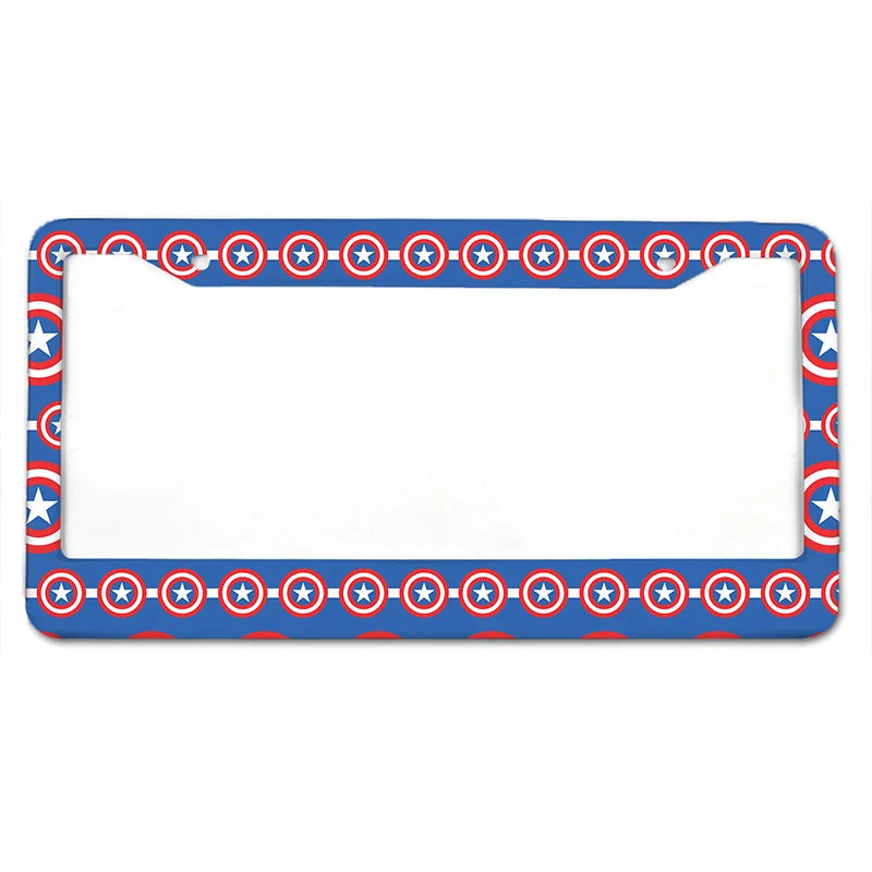 Earth Alliance Series American Standard Aluminum Alloy Car License Plate Cover Car Accessories Waterproof License Plate Cover