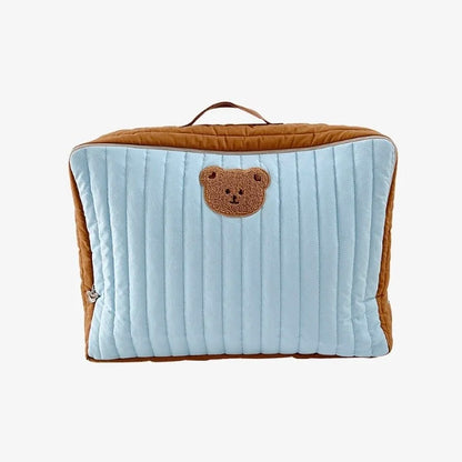 Cartoon Bear Mummy Bag Oversize Cotton Quilt Storage Large-Capacity Bag Outing Hiking Packing Bags Kindergarten