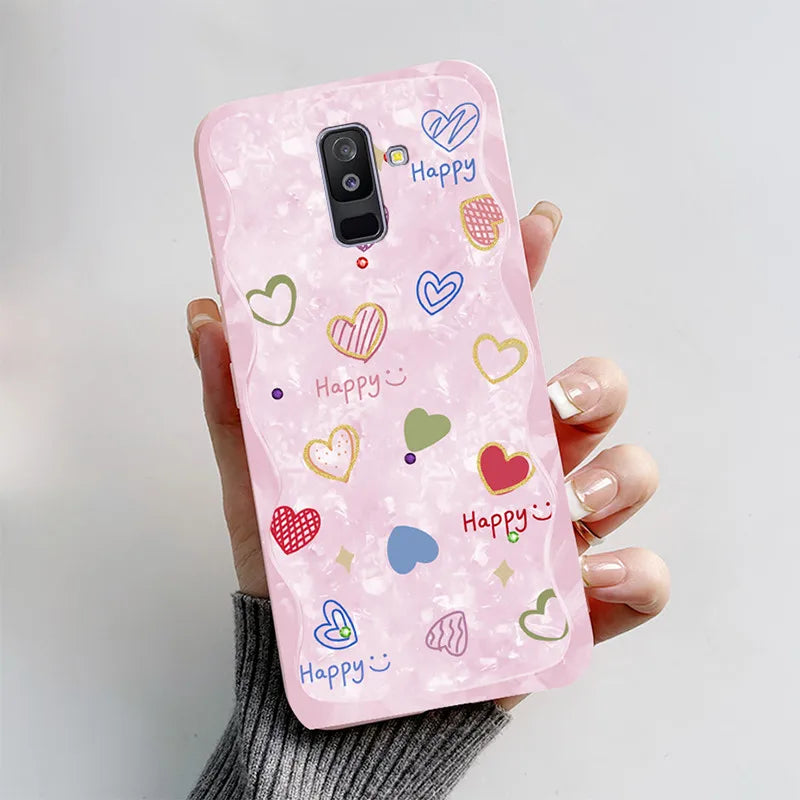 Case For Samsung A6 2018 Cover A 6 A600F Cartoon Cat Fox Soft Silicone TPU Phone Case For Samsung Galaxy A6 Plus 2018 A605F Case