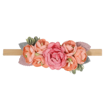 1Pcs Baby Girl Cute Flower Headband Elastic Hair Band Newborn Head Toddler Headband Headwear Kids Accessories Christmas Gifts