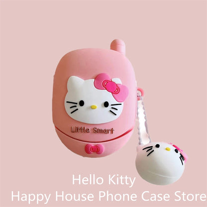 2024 New 3D Hello Kitty For Apple AirPods 4 Earphone Cover 4rd Generation Silicone Wireless Bluetooth Headphone Protective Case