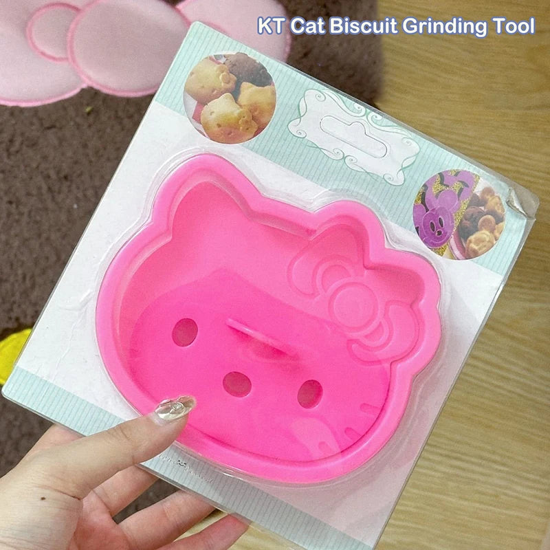 Kawaii Hello Kitty Biscuit Mold Anime Sanrio KT Cat DIY Chocolate Cookie Cutters Baking Accessories Cake Mold