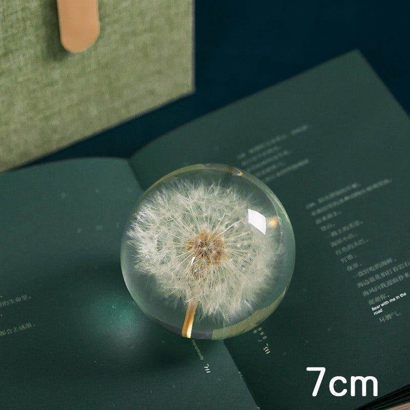 Dandelion Crystal Ball Decoration Christmas Gift for Girlfriend Sunflower Lover Crystal Ball Female Birthday Present M2