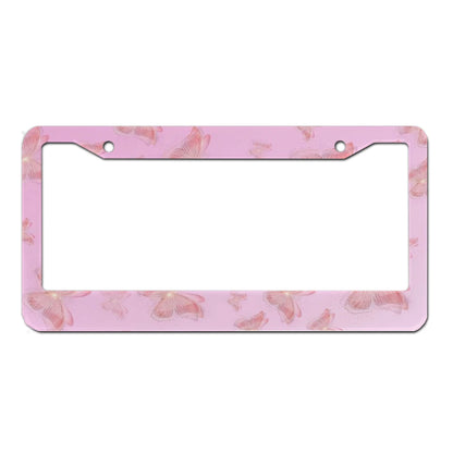 1 piece of aluminum alloy car decoration for license plate frame in the United States, Canada, Mexico