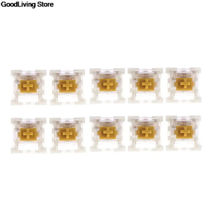 10Pcs/lot Outemu Mx Switches 3 Pin Mechanical Keyboard Black Blue Brown Switches for CIY Sockets SMD Replacement