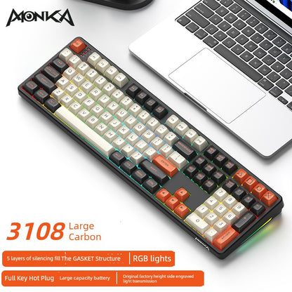 Magic Coffee Three-Model Mechanical Keyboard Customized External Wireless