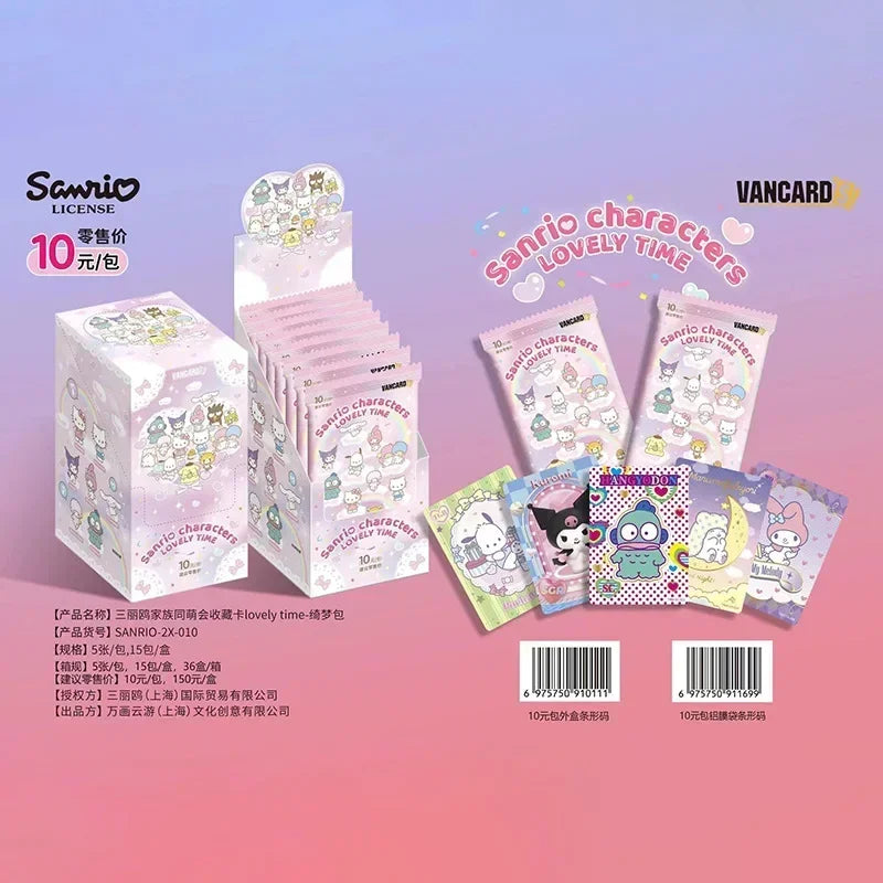 Genuinely Sanrio Card Life Diary Sanrio Family Coolomi Life Diary HelloKitty Pink Cute Anime Card Collection Card Kids Toy Gift