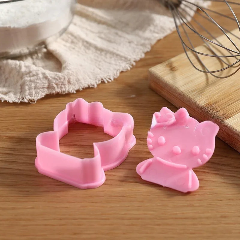 Sanrio Hello Kitty  Cookies Mold Set Party Dim Sum Cute Cartoon Hello Kitty Cookie Dumpling Baking Tool Gifts