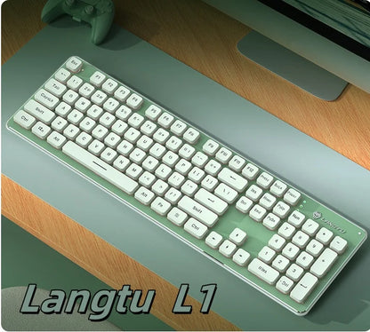 Langtu L1 Mechanical Keyboard Feels Silent Wireless Keyboard Quiet Quiet Desktop Notebook E -Sports Game Office