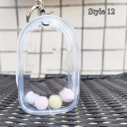 Jewelry Organizer Transparent Storage Box Pouch Mystery Box Keychain Bag Storage Case Thicken Wallet Cute Doll Bag Organization