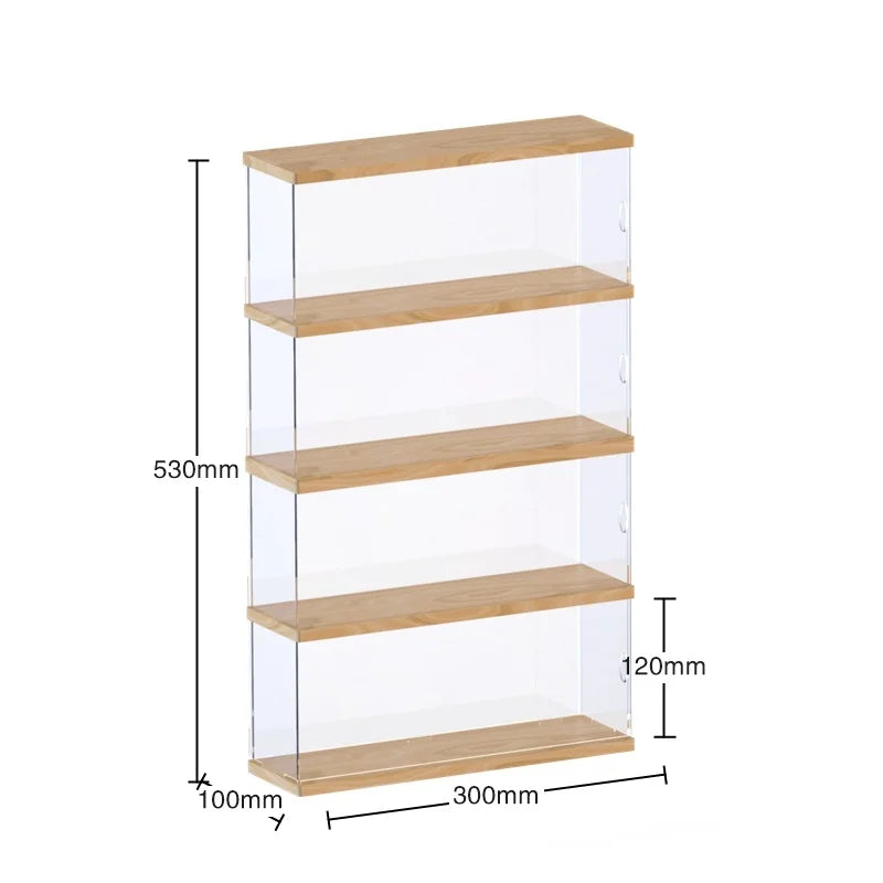 Blind box storage display stand acrylic hand-made display box POP MART storage box villa transparent dust box.