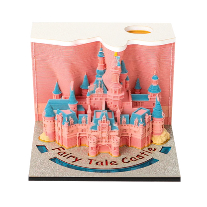 Omoshiroi Magic Castle 3D Notepad 2025 Calendar Memo Pad Block Notes Hary Design Note Paper Stationery Accessories Novelty Gift