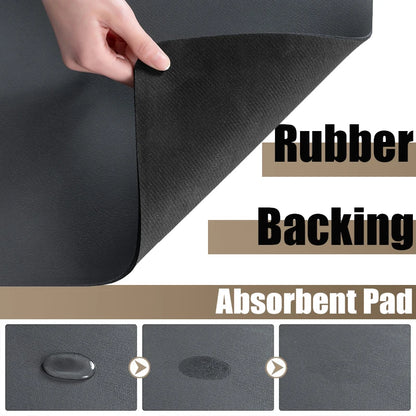 Kitchen	Water	Absorbent	Pad	Diatomite	Drying	Dishes	Drain	Mat	Sink	Countertop	Protector	Placemat	for	Bathroom	Mat