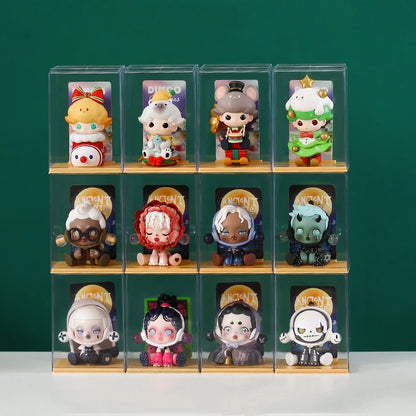 Dust-proof Acrylic Doll Toys Storage Organizer Box Mystery Box Display Stand Popmart Storage Box Case Blind Box Showcase