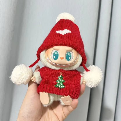 Cute Mini Plush Doll'S Clothes 17cm Labubu II Idol Dolls Sitting Party Outfit Accessories For Korea Kpop Exo Clothing DIY Gift