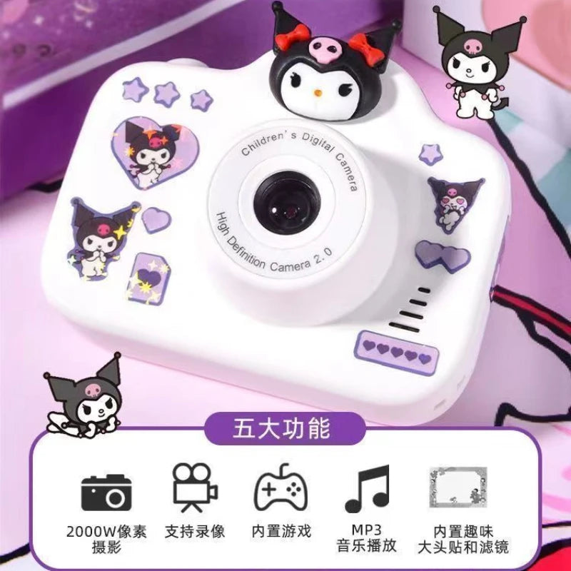 Sanrio Kuromi small camera toy children's camera HD Melody my melody mini birthday gift travel can connect to mobile phone