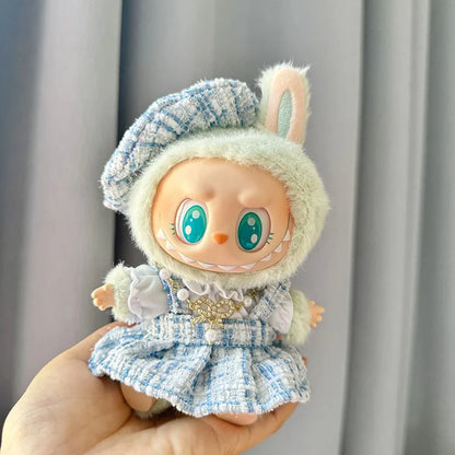 Cute Mini Plush Doll'S Clothes 17cm Labubu II Idol Dolls Sitting Party Outfit Accessories For Korea Kpop Exo Clothing DIY Gift