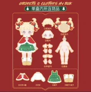 Nagi Jointly Movable Bjd Christmas Gift Kindergarten Wishing Party Series Action Figure Kawaii Model Garage Kit Girl Xmas Gifts