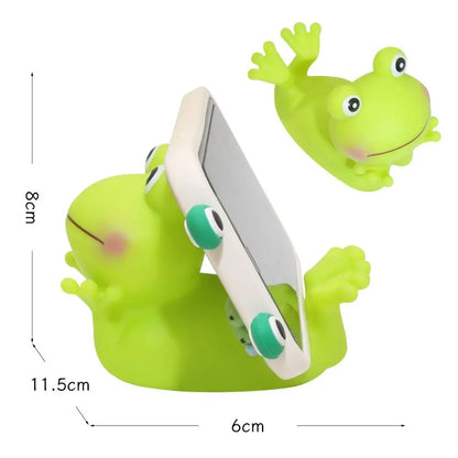 Cute Vinyl Phone Holder Animal Shape Cartoon Cell Phone Stand Smartphone Desk Holder Home Decoration