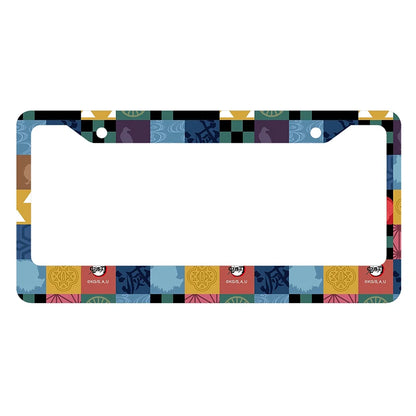 Japanese anime personalized and standardized car license plate frame color scheme Cute matching customized products -2