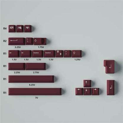 GMK Blot Keycaps Cherry Profile 129/23 Keys 5-side Dye Sublimation PBT Material Keycap For MX Switch Mechanical Keyboard