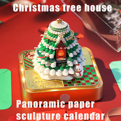 3d 2025 Calendar Omoshiroi Block 3d Christmas Treehouse Notepad Memo Pad Block Notes Offices Notes Paper Christmas Birthday Gift