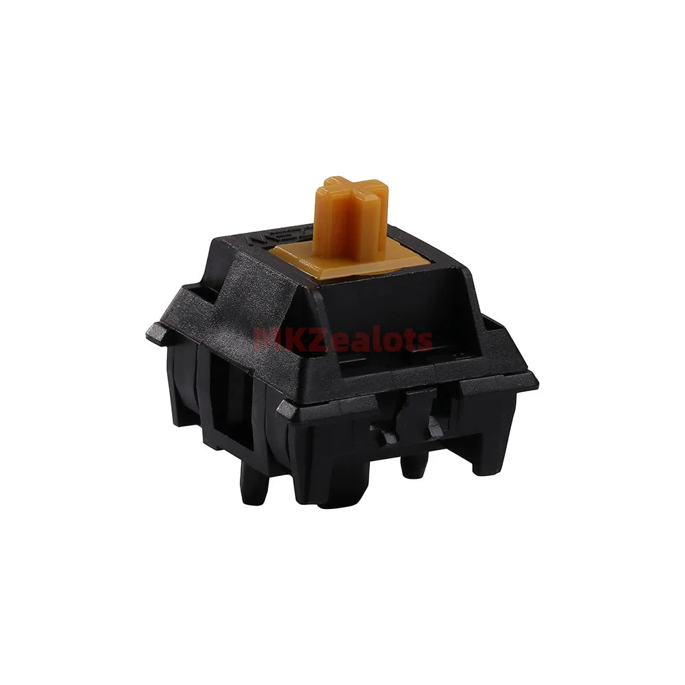 Gazzew Boba BLACK U4t V2 Thocky Tactile Switches for Mechanical Keyboard Customization 5pin 62g 68g Bottom