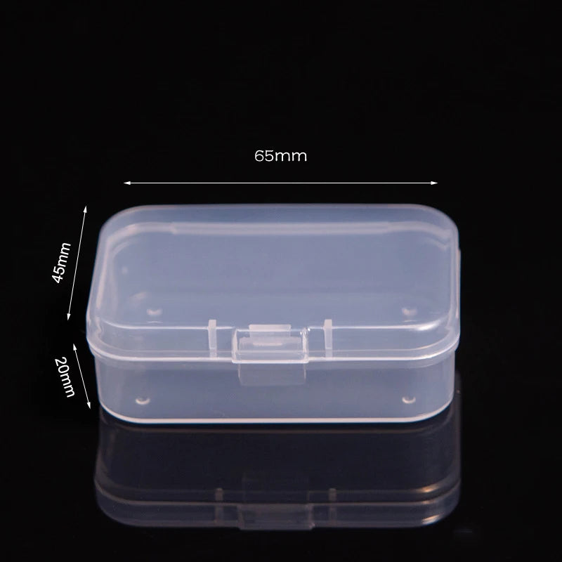 Multifunctional Acrylic Card Storage Box 12x10.5cm Display Card Case Holds 400 Postcards With 2 Compartments For Postcard/Photos