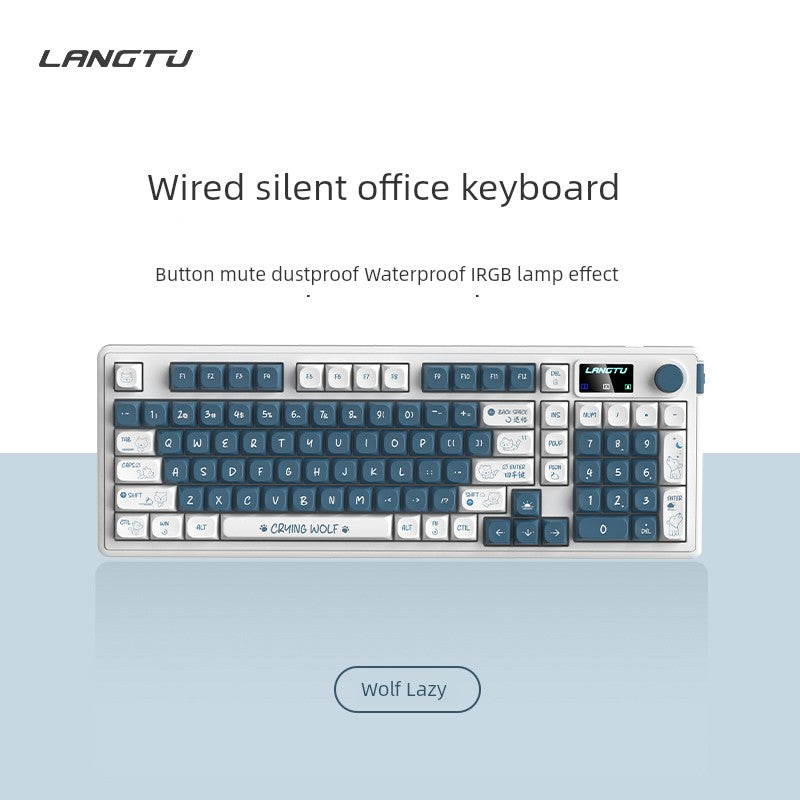 Langtu L98 Wired Screen RGB Backlit Keyboard Mouse