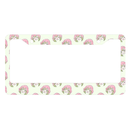 Japanese anime personalized and standardized car license plate frame color scheme Cute matching customized products -2