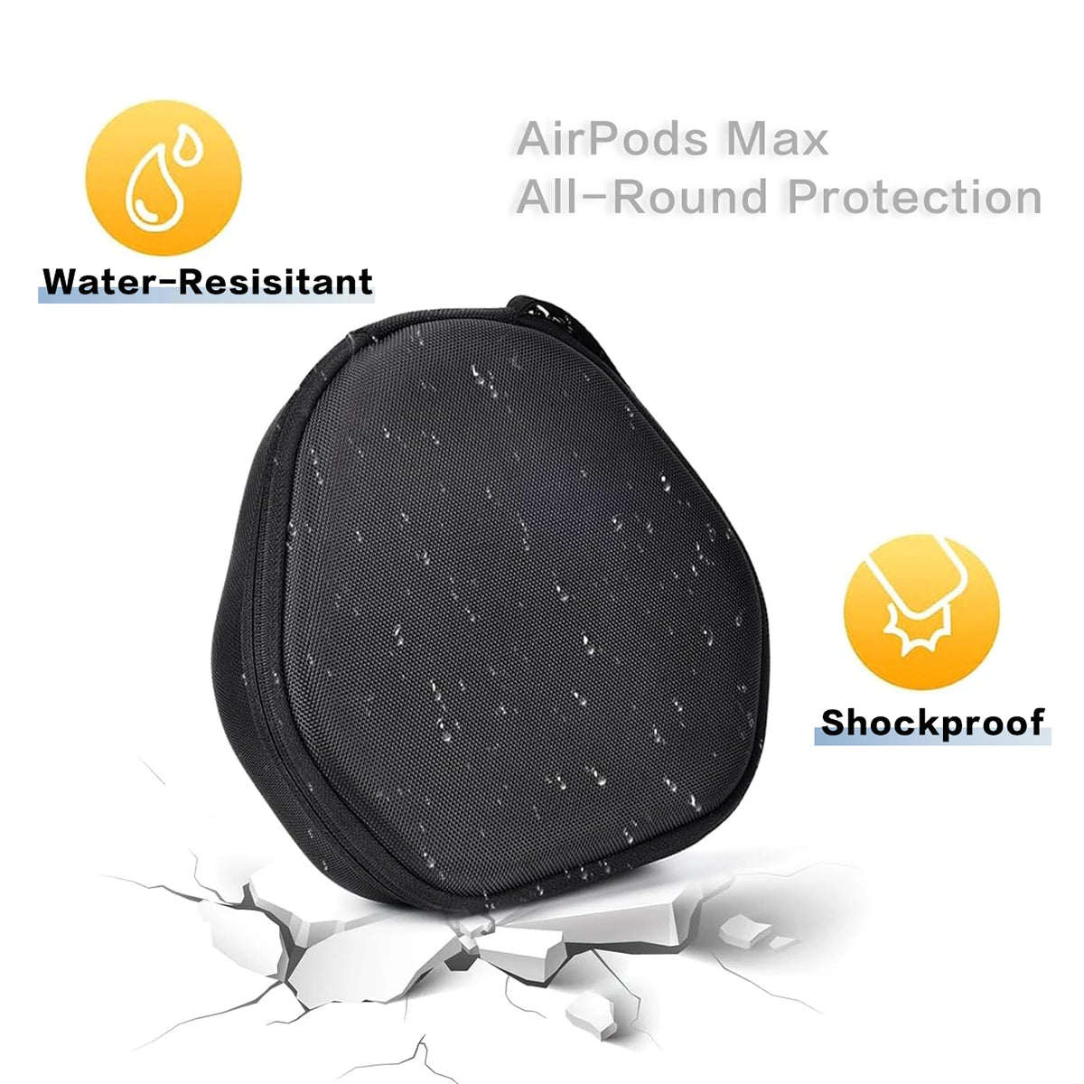 Suitable for AirPods Max hard case supports sleep mode travel portable bag wireless earphone protective case storage box