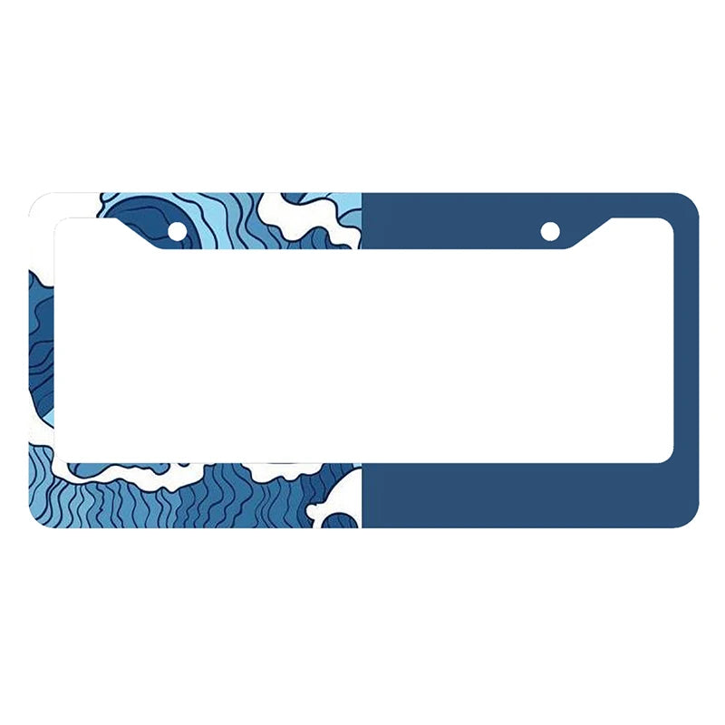 Japanese anime personalized and standardized car license plate frame color scheme Cute matching customized products -2