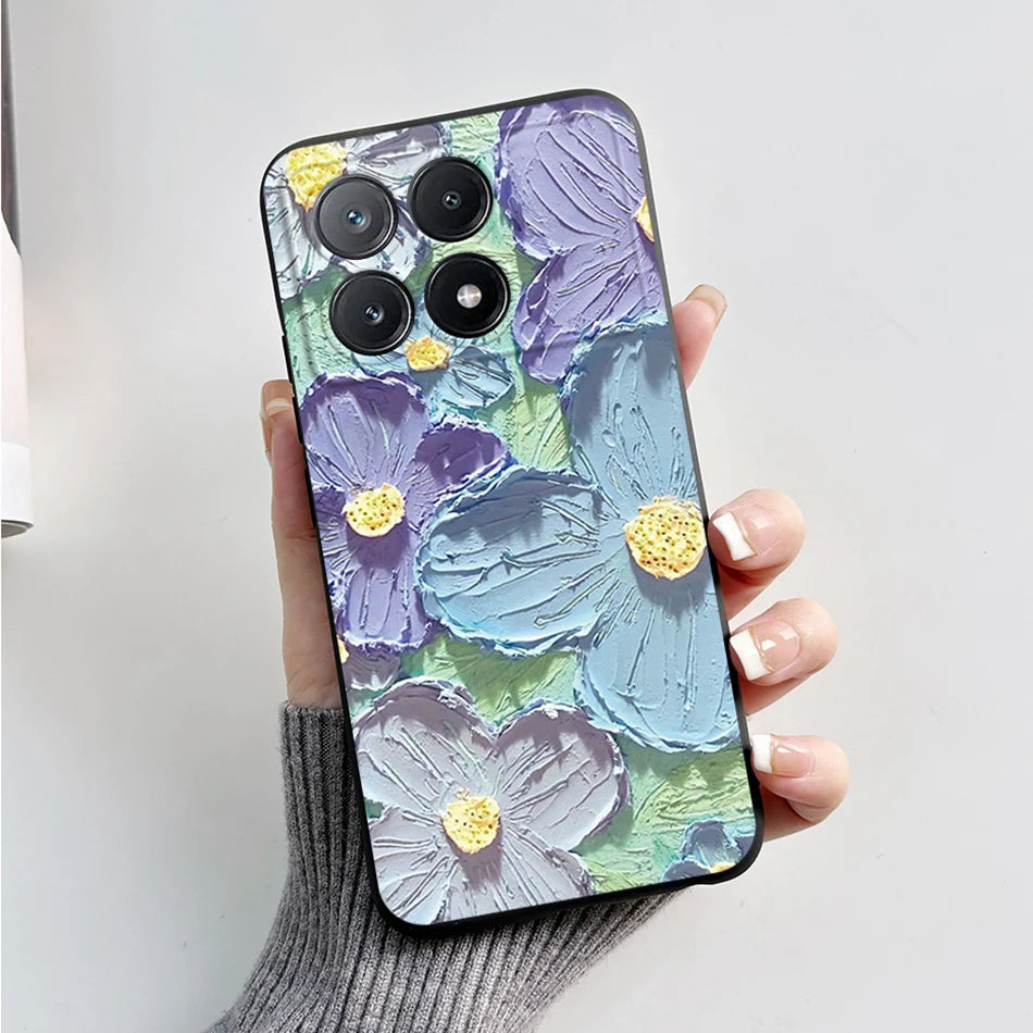 For Xiaomi Poco X6 Pro 5G Case Cute Cartoon Cat Frog Cover Soft TPU Phone Case For Xiaomi Poco X6 PocoX6 Pro X6Pro Fundas Bumper