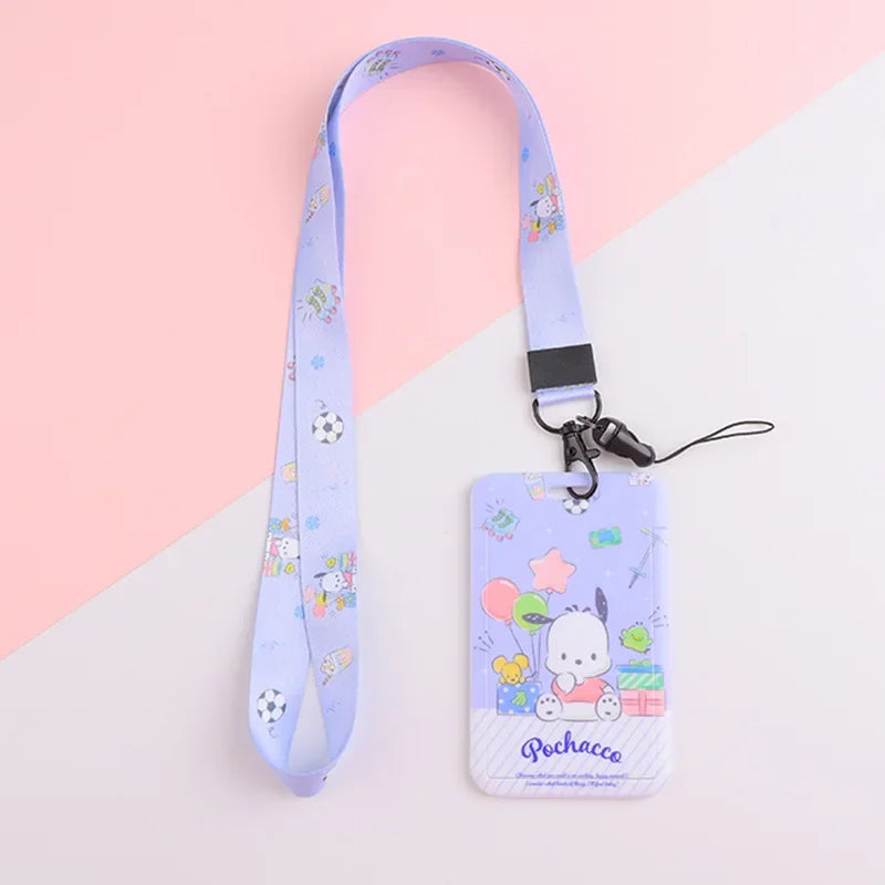 Sanrios Kuromi Cinnamoroll Purin Dog Photocard Bag Cute Cartoon My Melody Card Holders Student Id Credit Card Storage Case Bag