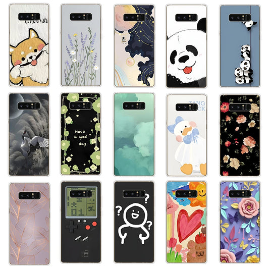 Case for Samsung Galaxy note 8 9 Case Soft Silicone TPU phone Back full protecive Cover Case Capa coque shell bag