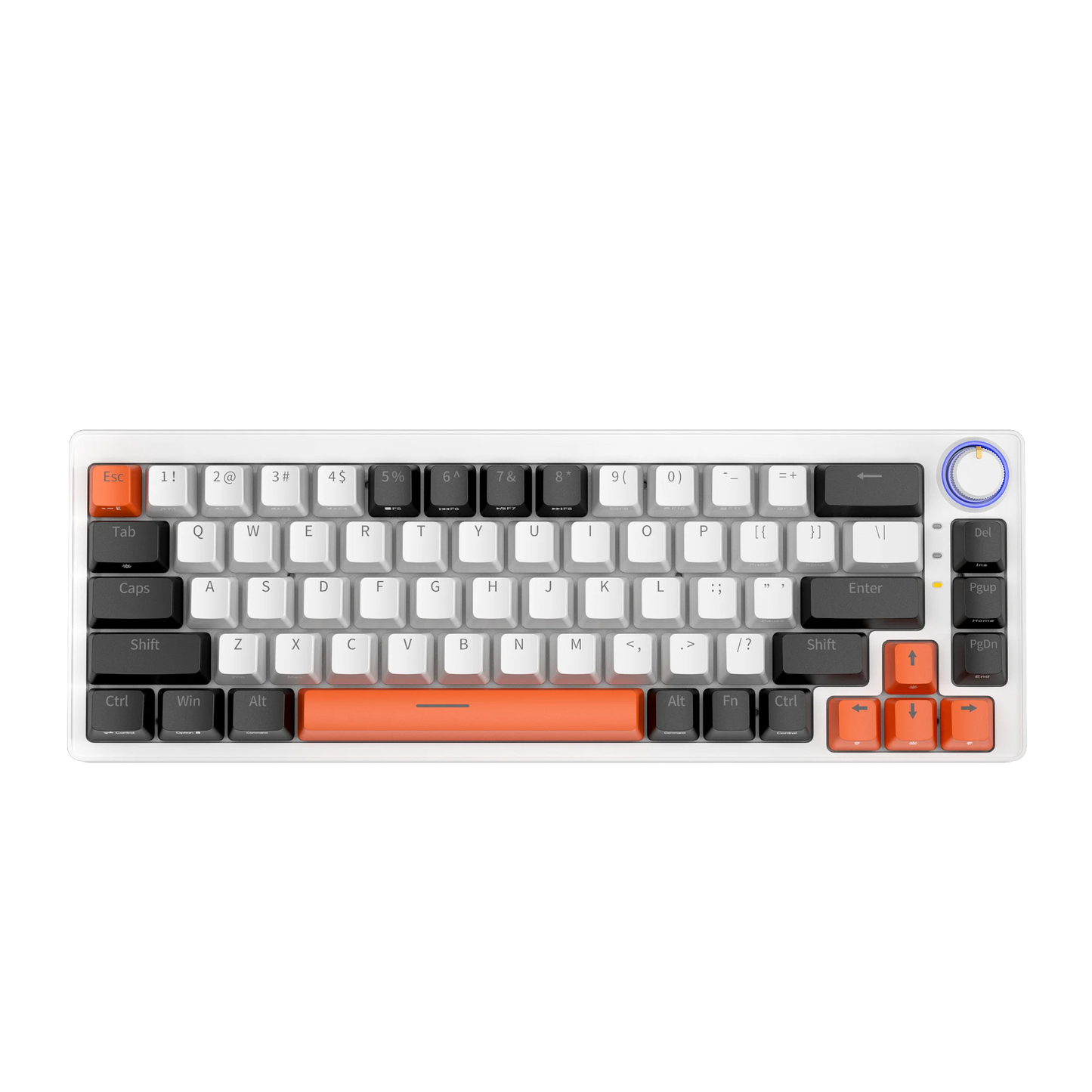 FuryCube ZA68 Pro(EN/RU)  68 Keys Mechanical Keyboard Hot Swappable 3 Modes PBT RGB 65% Gaming Keyboards Linear Switch