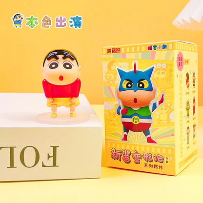 Kawaii Crayon Shin-Chan Metamorphosis Series Cartoon Girls Desktop Decorations Desk Accessories Give Gifts To Girlfriend