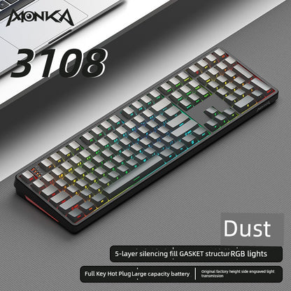 Magic Coffee Three-Model Mechanical Keyboard Customized External Wireless