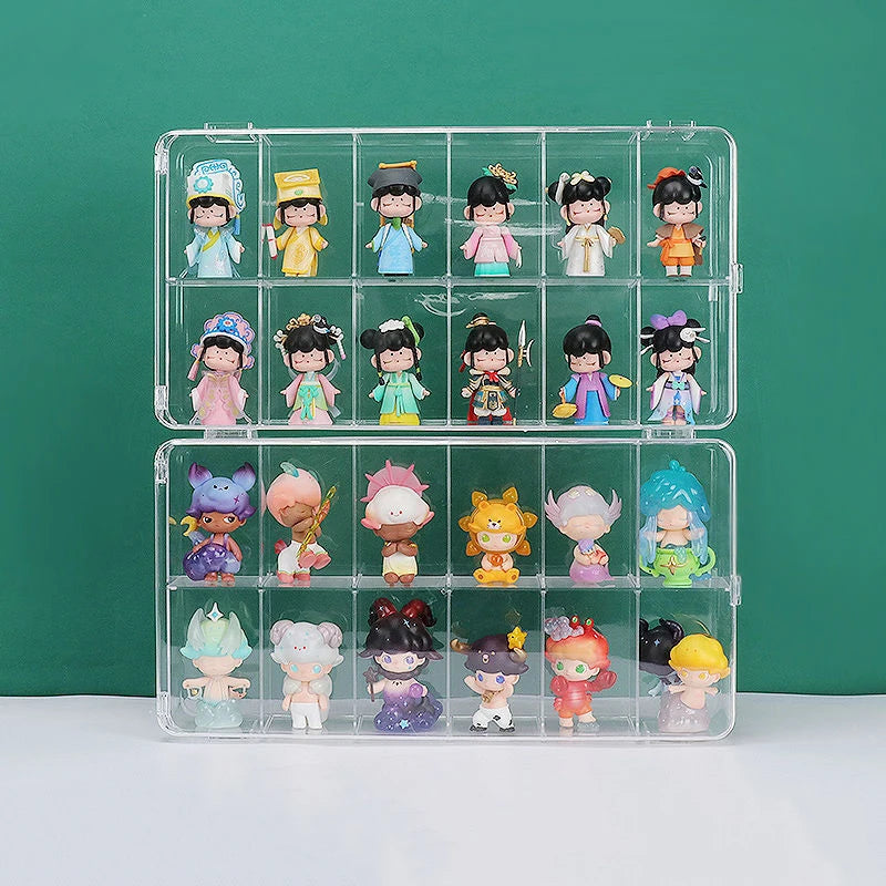 Pop Mart display box blind box shelf storage box doll transparent multi-grid dustproof acrylic storage cabinet