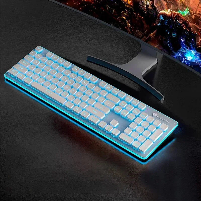 LangTu L1 Mechanical Touch Silent Esports Games Office Backlight Wire Wireless Keyboard Desktop Notebook d Customize Keyboards