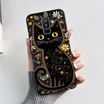 Case For Samsung A6 2018 Cover A 6 A600F Cartoon Cat Fox Soft Silicone TPU Phone Case For Samsung Galaxy A6 Plus 2018 A605F Case