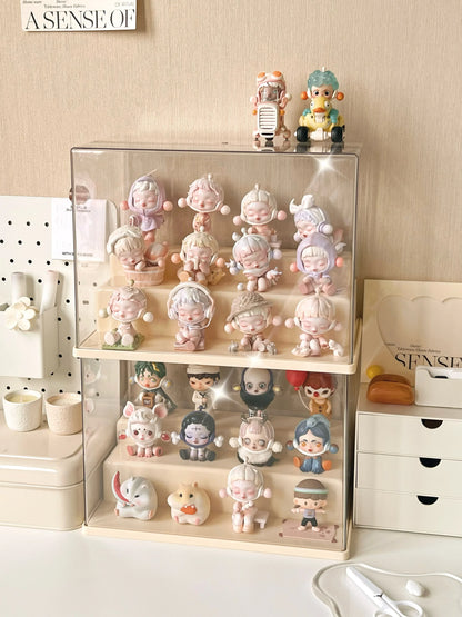 30x18x21cm Blind Box Storage Display Stand Transparent Hand-made Decoration Display Cabinet for POPMart Dust-proof Display Box